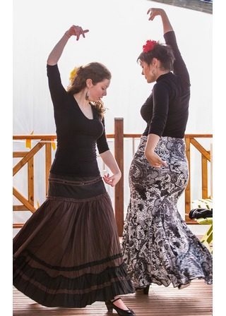 Cours de Danses Sévillanes, Vacances en famille, Danse collective en ligne